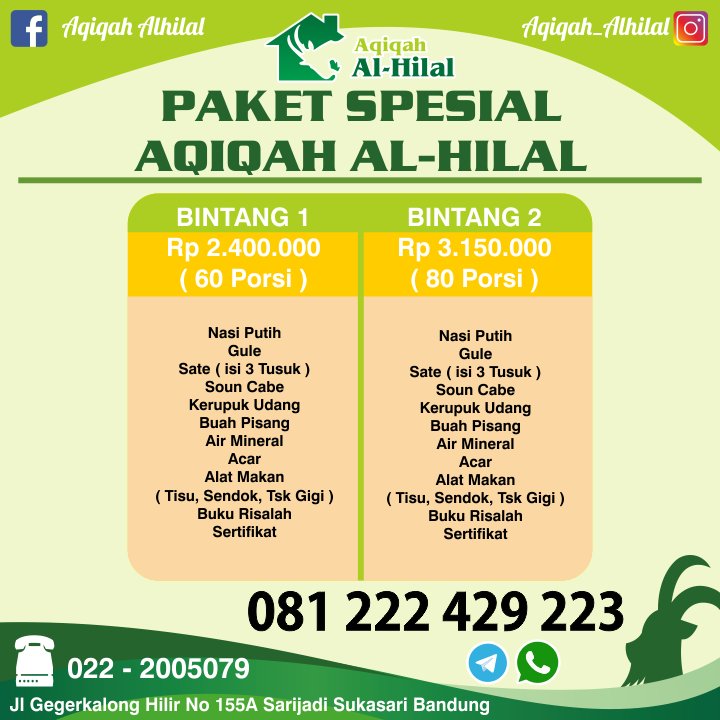 Paket Spesial Aqiqah